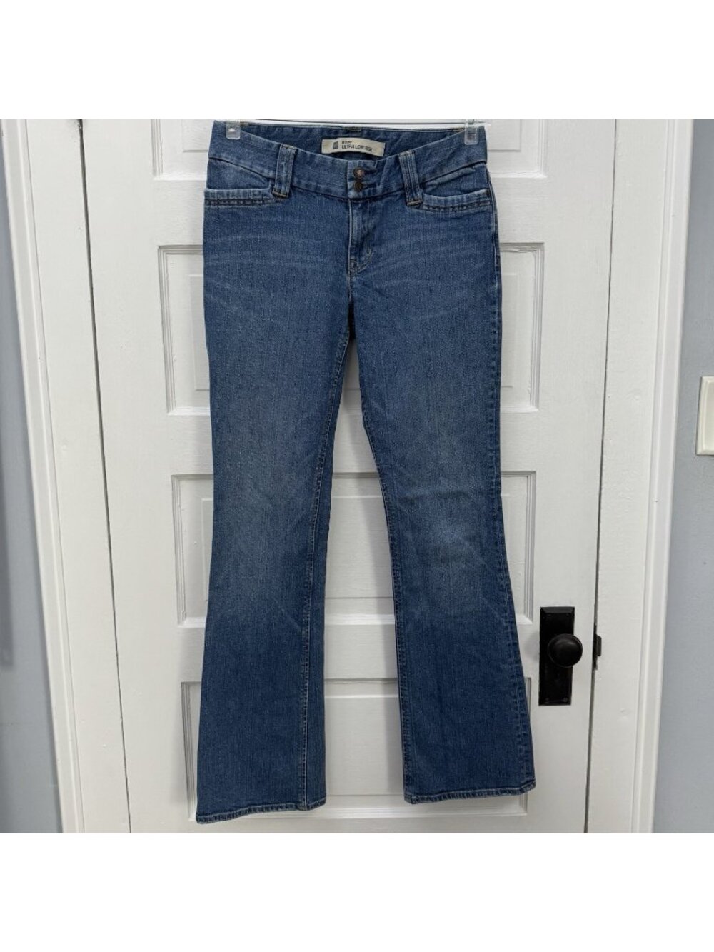 Gap Curvy Ultra Low Rise Bootcut Jeans Women’s 10R Stretch Medium Wash